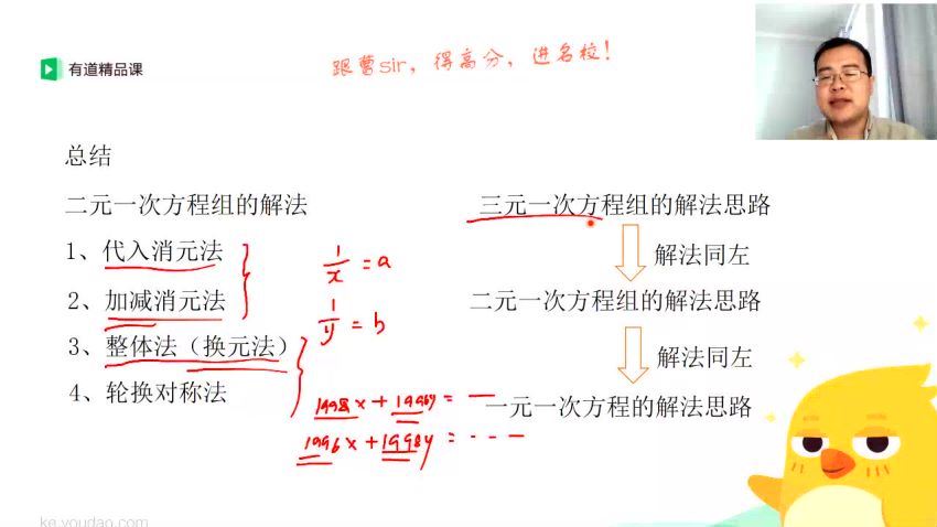 2019有道精品课初一曹笑数学春季提升班（完结）（高清视频），网盘下载(5.65G)