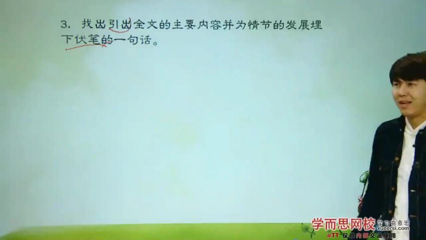 学而思【阅读】记叙文阅读（一）：写人篇答题技巧及套路，百度网盘(166.57M)