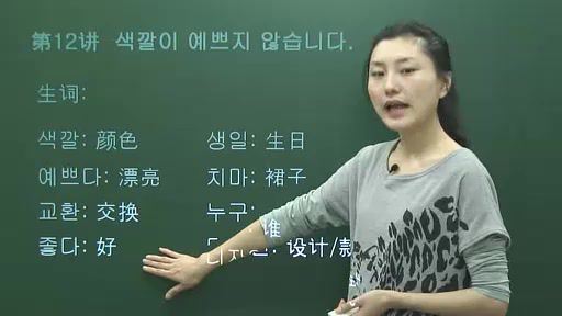 林老师韩语基础12课（736M标清视频），百度网盘(738.75M)