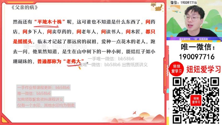作业帮：【2022暑】初一语文暑假A+班 王琪琛，百度网盘(8.62G)