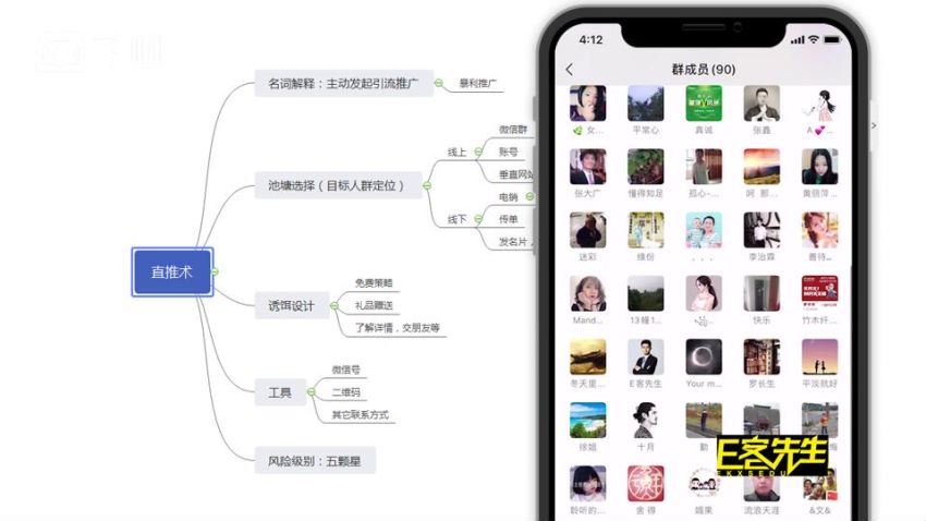 E客先生·微-信引流训练营：28节视频课，0基础教你引流加粉术，百度网盘(724.63M)