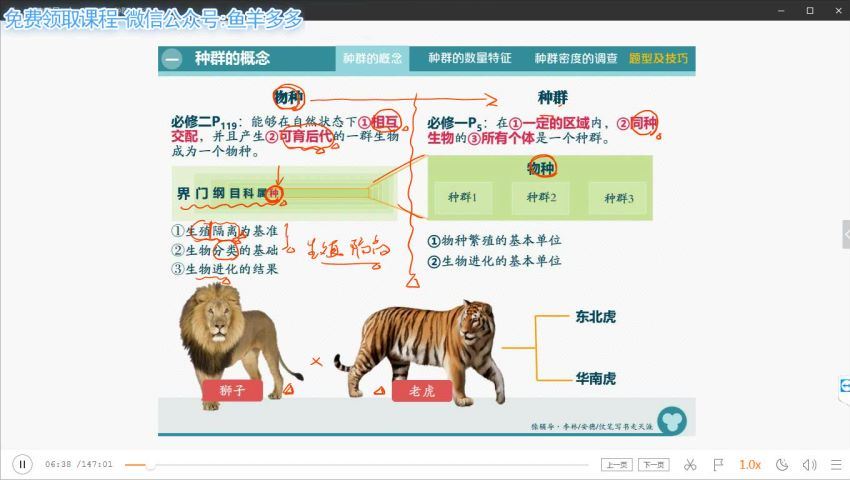 高二猿辅导秋季班理科李林生物（高清视频），百度网盘(7.33G)