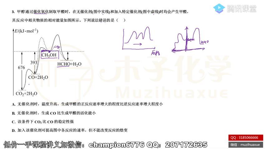 2022高三腾讯课堂化学木子三轮复习，百度网盘(4.02G)