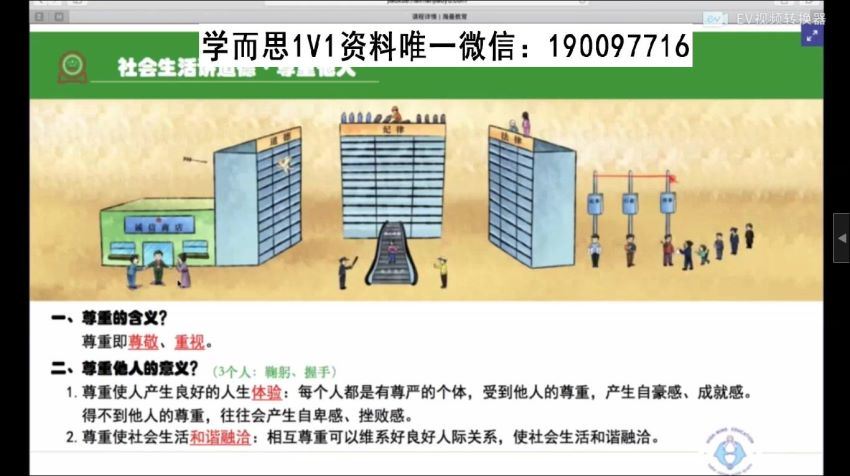 海曼教育初二政治上学期同步课程 (793.08M)