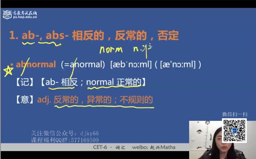 2020年12月刘晓艳团队六级词汇语法（高清视频），百度网盘(869.82M)