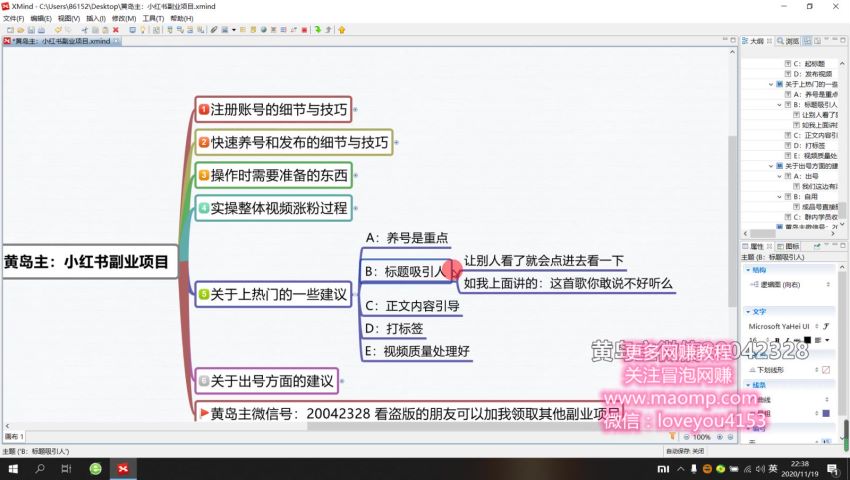 黄岛主：小红书副业项目 