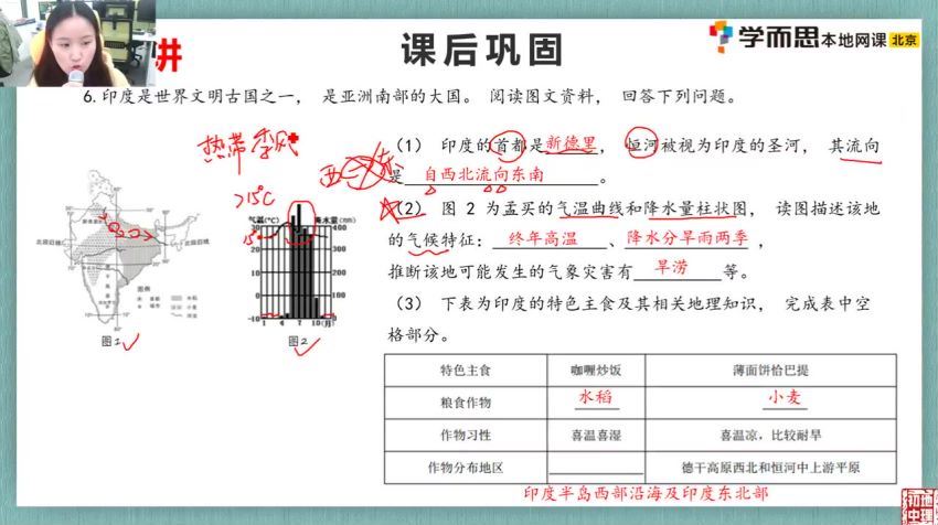 陈剑煜 初一地理春季班 学而思培优小四门，百度网盘(8.12G)