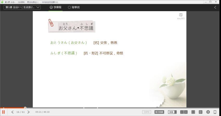 沪江网校新版标准日语葱花老师中级上下册（11.1G高清视频），百度网盘(11.20G)