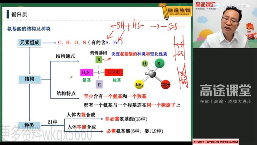 22届-高三生物【徐京】暑假班，百度网盘(2.93G)