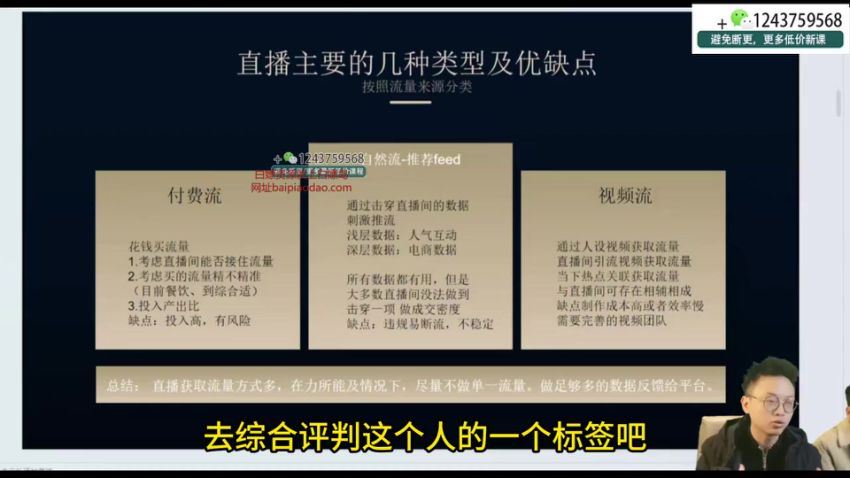 旅游直播核心板，从0-100的直播思维课，打造头部直播间的系统课，百度网盘(248.67M)