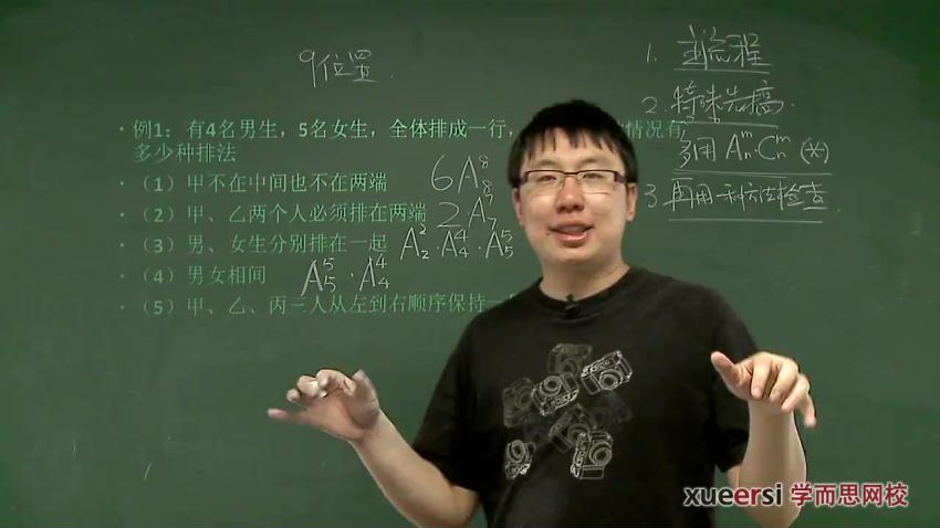 高中数学模块精讲--排列组合与二项式定理李睿8讲，百度网盘(963.34M)