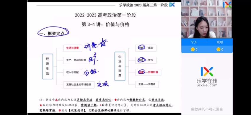 2023高三乐学政治孙安第一阶段(一轮)，百度网盘(6.41G)