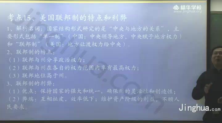 精华学校尚友硕尚品政治高中政治选修3、选修5国际、法基 (743.02M)