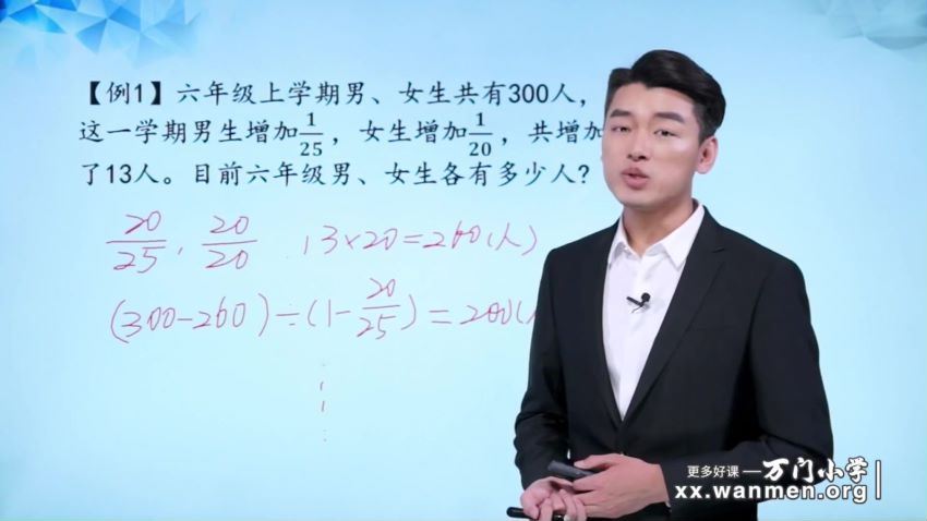 万门小学：小学奥数分数应用题专题（张昊宇），百度网盘(3.66G)
