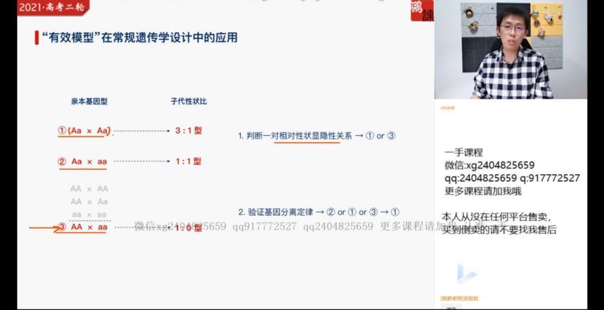 张鹏2021春季高三生物清北班 (12.00G)