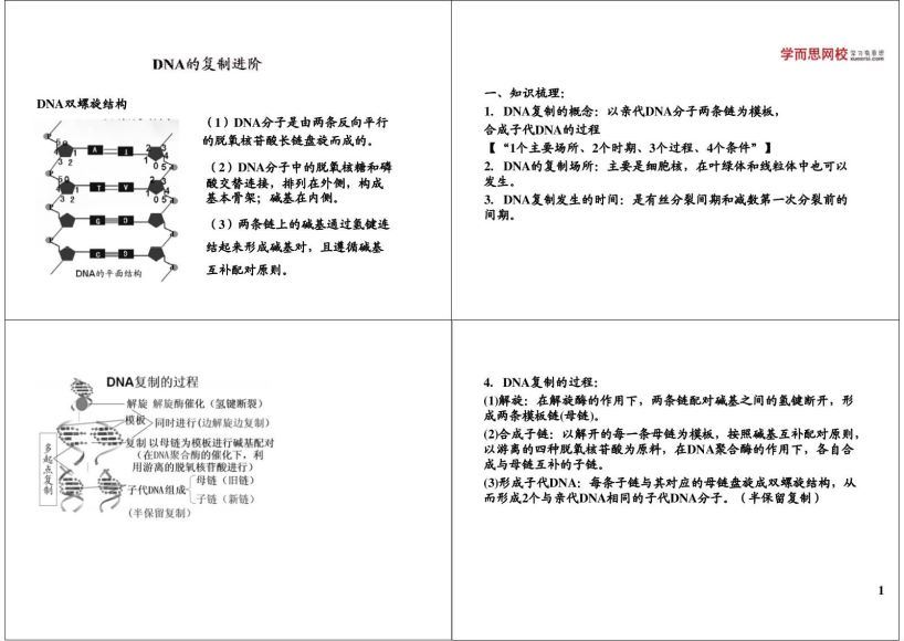 高一生物必修2目标满分班（人教版）王昕蕾19讲 (3.83G)