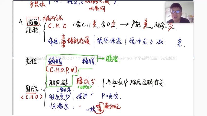 2020高考生物暑期班（必修一）(有道精品万猛)，百度网盘(7.11G)