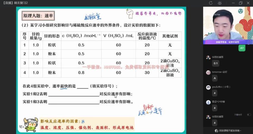 2023高二作业帮化学李伟s班暑假班，百度网盘(9.18G)