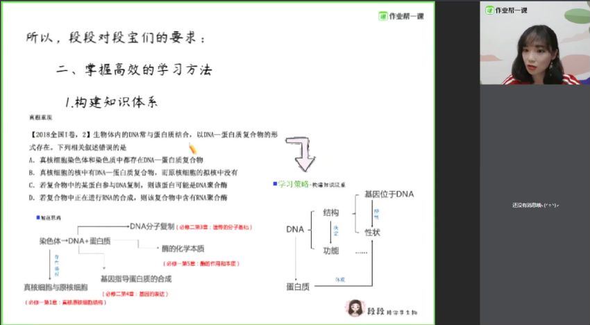 作业帮-高一生物-段瑞莹【暑假班】2019（尖端班），百度网盘(3.78G)